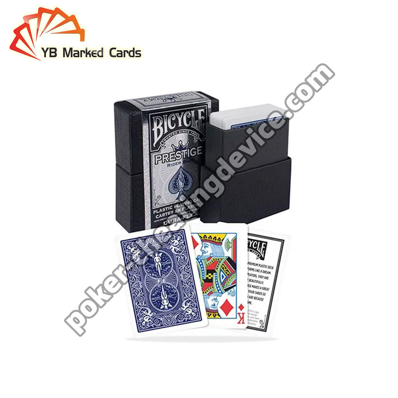 Bicicleta Suco Prestigio Código de barras Marcado Cartões Decks Para Poker Cheat Calculator