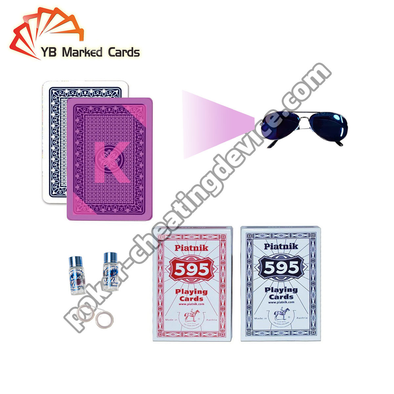 Piatnik 595 Juice Poker Marcador infravermelho para cartões marcados Lentes de contacto
