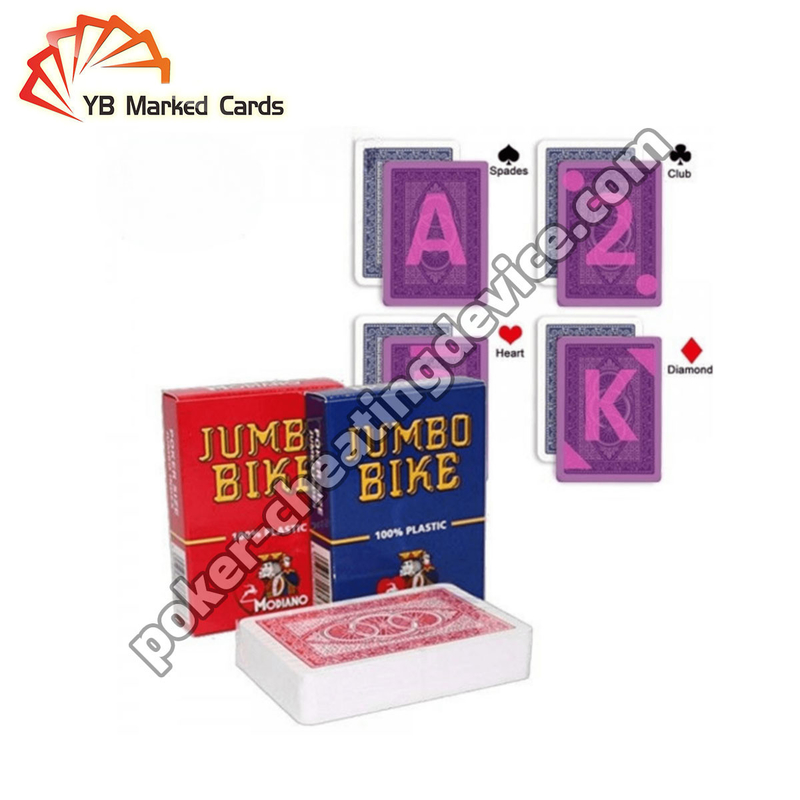 Modiano Juice Jumbo Bike Cartões de jogo marcados para jogos de cartas Óculos