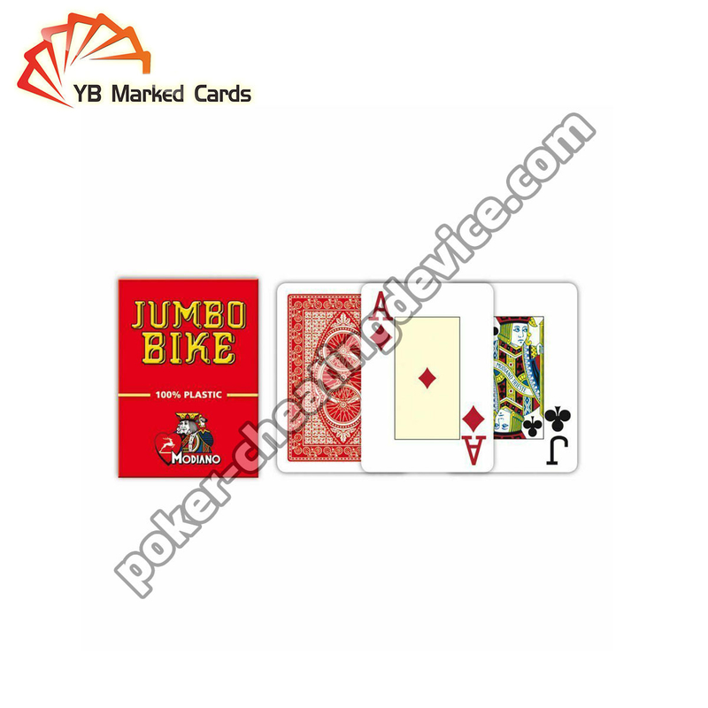 Modiano Juice Jumbo Bike Cartões de jogo marcados para jogos de cartas Óculos
