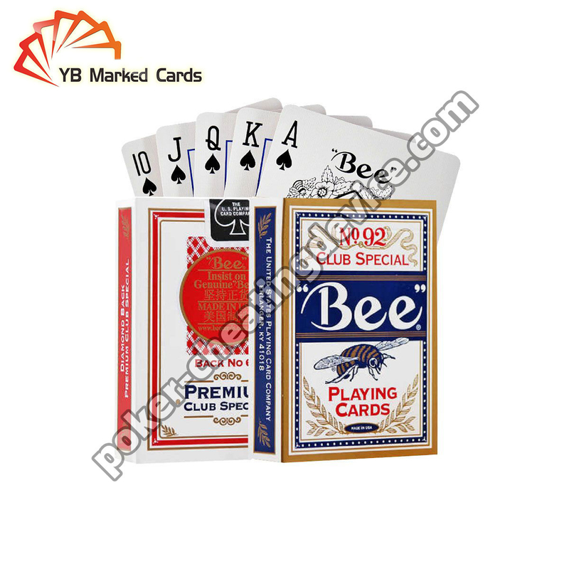 High Quality Bee No.92 Invisible Ink Marked Cards For Hd Contact Lenses (Cartas marcadas com tinta invisível para lentes de contato HD)