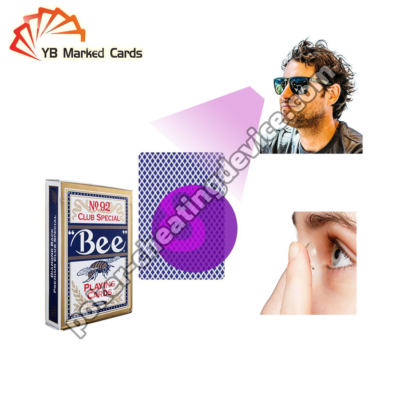 High Quality Bee No.92 Invisible Ink Marked Cards For Hd Contact Lenses (Cartas marcadas com tinta invisível para lentes de contato HD)