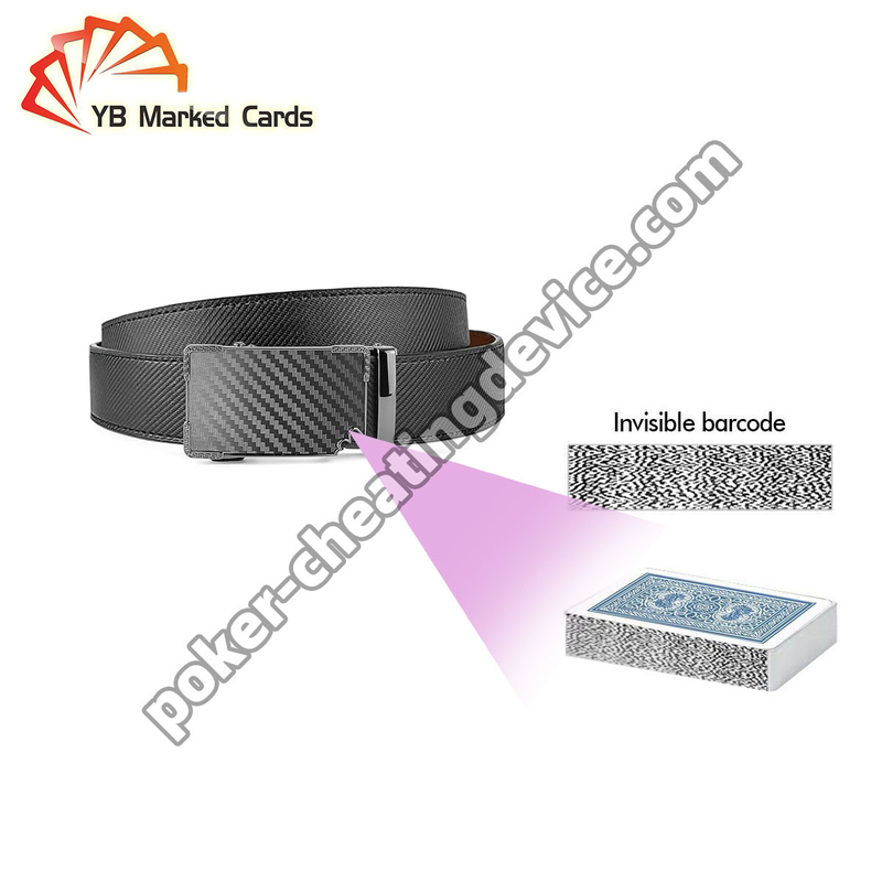 Cinturão de couro Scanner Cheating para Barcode Marcado Deck Com Analista de Poker