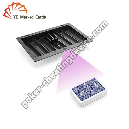 8 fileiras de Poker Black Chip Tray Câmera Para Ler Cartões Marcados Para Poker Cheat