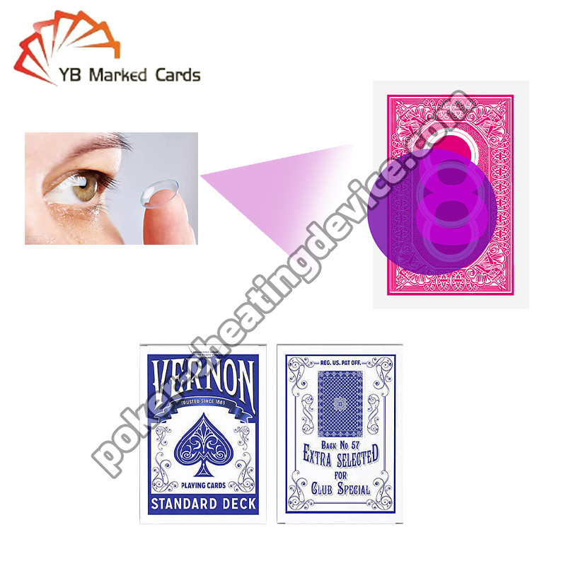 Ganhe vantagem com lentes de contato infravermelhas de tinta invisível para cartões marcados