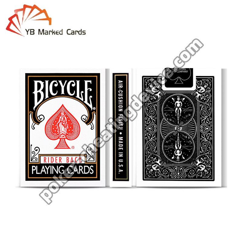 Bicicleta Marcado Cartões Largo Clássico Negro Para Poker Lentes de Contato Infrarroxas