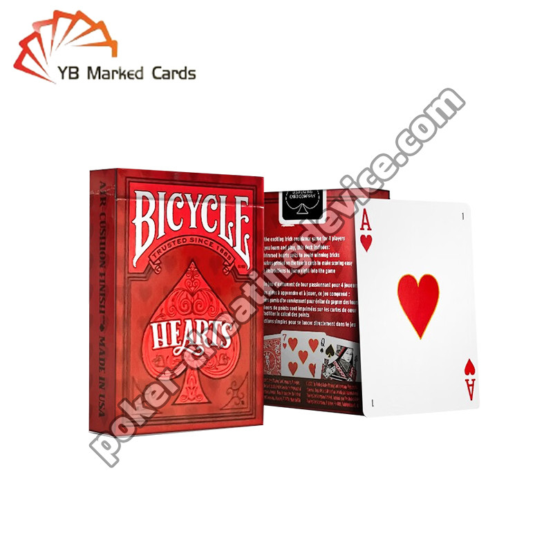 Bicicleta Marcado Deck Jogar Cartões Clássico Guerra do Coração Para Cartões Marcados Óculos