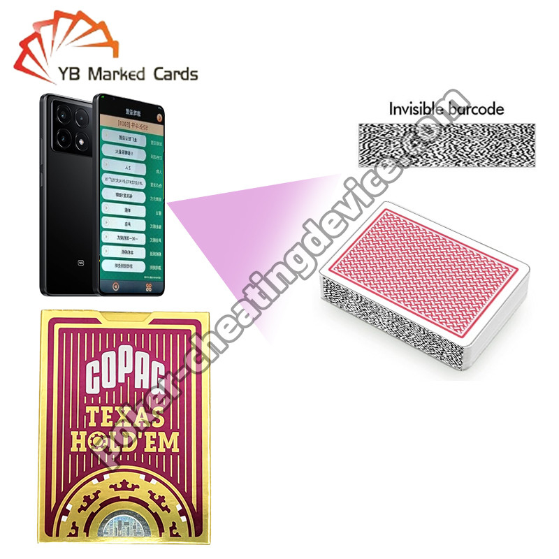 Copag Texas Hold'em 100% de plástico jogo marcado cartas vermelho deck único