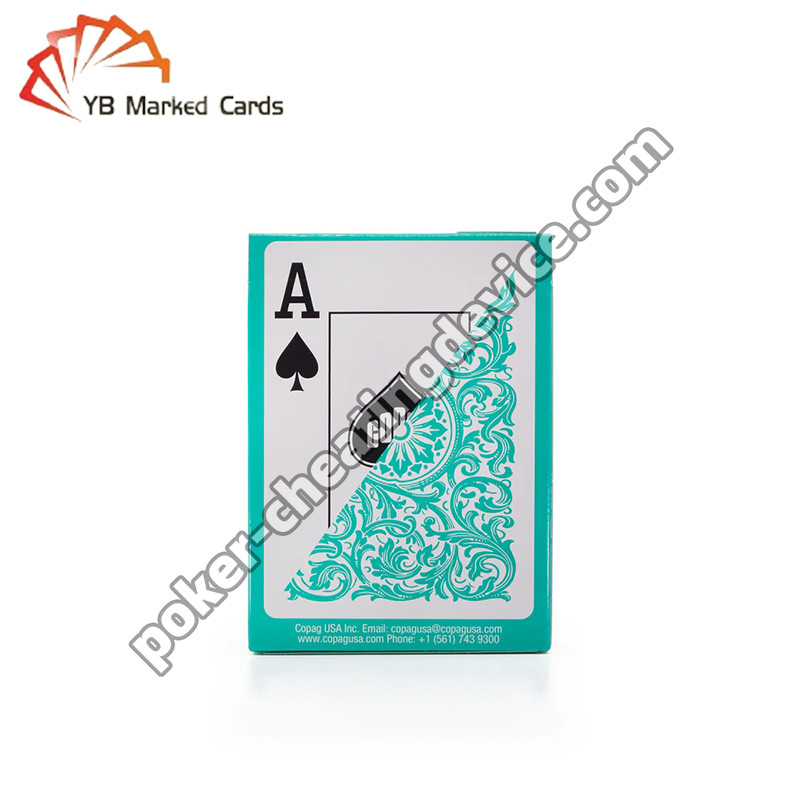 Copag Elite Cartas de Marcação de Tinta Luminosa Verde Deck único Para Trapacear no Poker