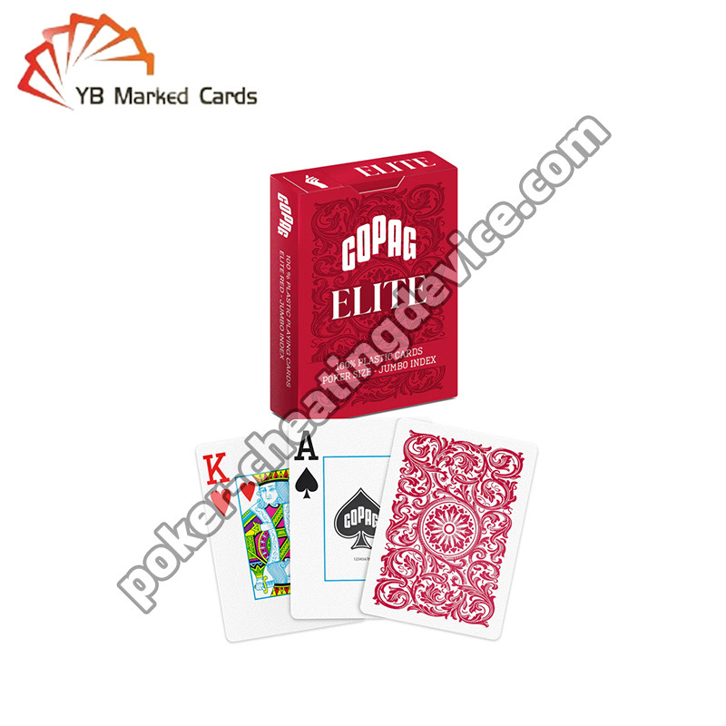Copag Elite Marcado Cartões de Jogo Vermelho Single Deck Para lentes de contato infravermelhos