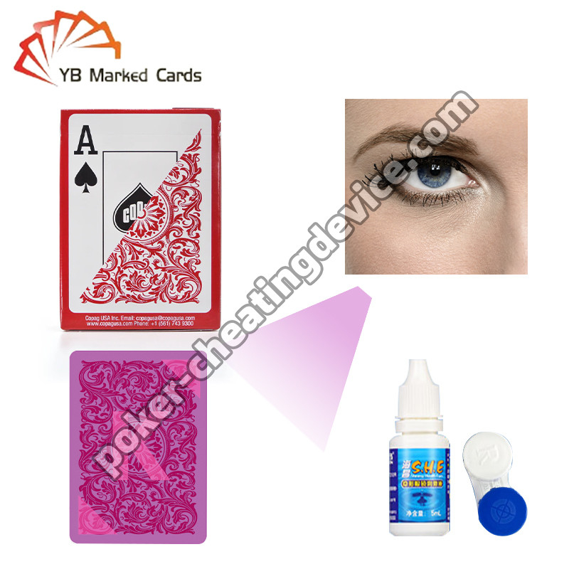 Copag Elite Marcado Cartões de Jogo Vermelho Single Deck Para lentes de contato infravermelhos
