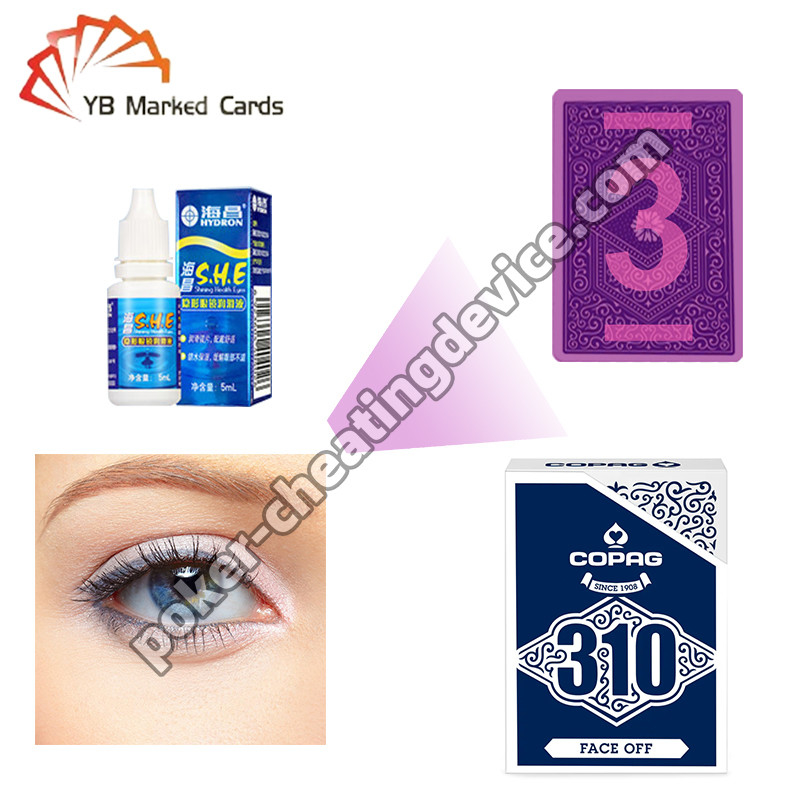Lentes de contato IR para cartões marcados com tinta invisível detectam tinta invisível no pôquer
