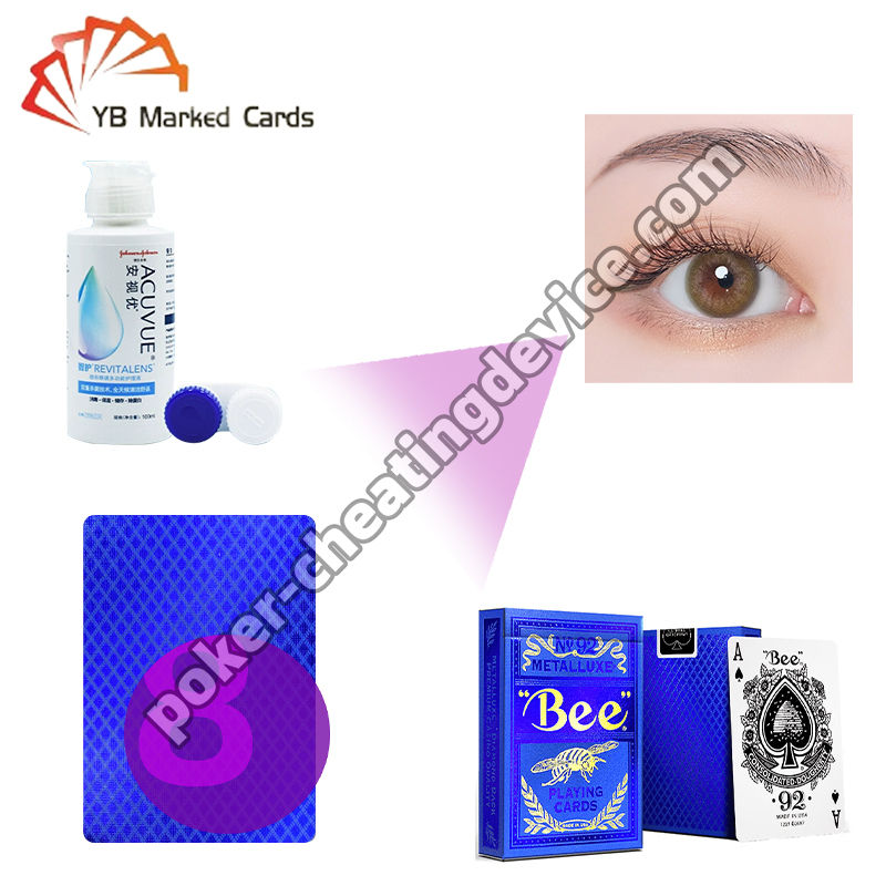 Lentes de contato avançadas de infravermelho com teor de água ≥ 50% e diâmetro da pupila de 4-12 mm para truques de pôquer