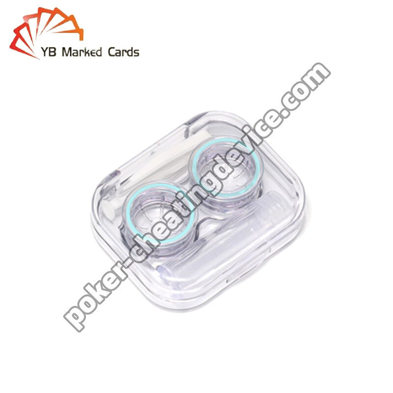 Lentes de contato para cartas de jogar com tinta invisível e detecção por raio-x