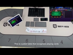 Esta é uma mesa de poker que reconhece cartas de jogo