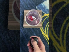 Dado vermelho de mercúrio Dispositivo de batota Jogos de azar de plástico Dado