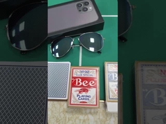 Cheating Marked Cards Óculos de sol luminosos para ver através de cartas