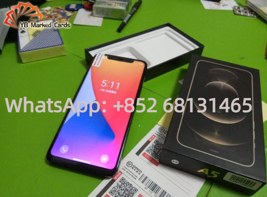 Analisador de engano do cartão do pôquer do Samsung Galaxy do equipamento do pôquer preto com Bluetooth