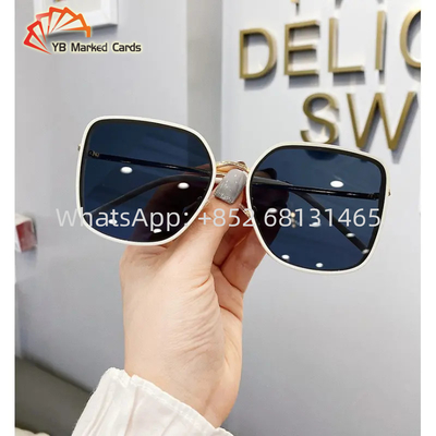 1.5mm Prata Moderna Texas Marcado Cartões Óculos de Sol Para Poker Trapaça