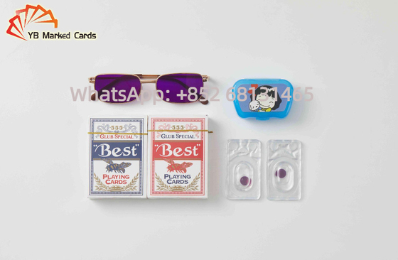 As lentes de contato infravermelhas mágicas filtram o roxo escuro de 12mm nos jogos de pôquer
