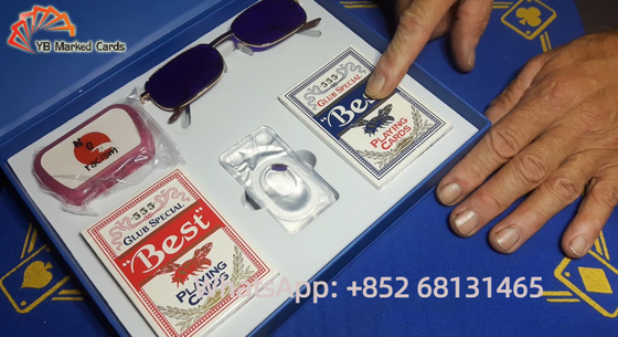 Lentes de contato infravermelhas da cor transparente 11mm 0.10mm a ver cartões marcados