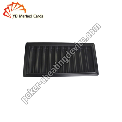 Cartões de jogo de Chip Tray Camera To Read Marked do pôquer do preto de Texas Holdem Poker Cheating Device
