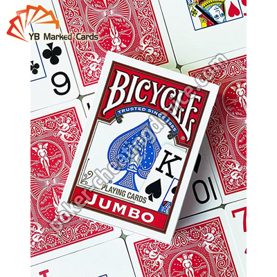 Cartões de jogo impermeáveis da bicicleta ISO9001 com tinta luminosa infravermelha invisível