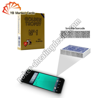 Modiano Golden Barcode Invisível Tinta Marcado Cartões Para Poker Scanning Device