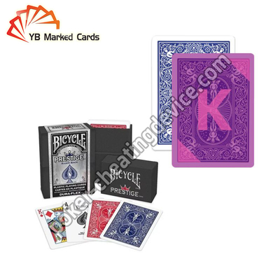 100% de plástico Bicicleta Prestige Marcado Cartas de jogo para lentes de contato infravermelhos