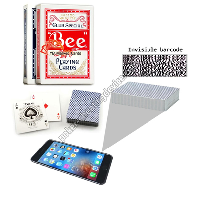 Bee Barcode Poker Cheat Marcado Cartão Para dispositivos de Analisador de Poker