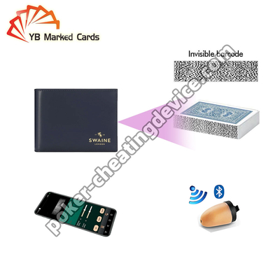 Bifold Wallet Poker Cheating Camera com distância de digitalização de 20-40 cm