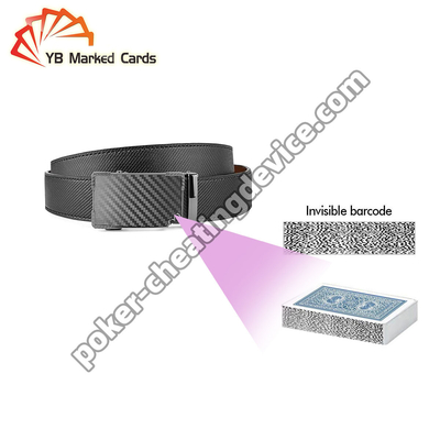 Cinturão de couro Scanner Cheating para Barcode Marcado Deck Com Analista de Poker