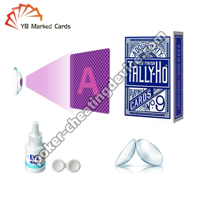 Lentes de contato UV de Contact Lenses HEMA Spy Invisible Playing Cards do leitor