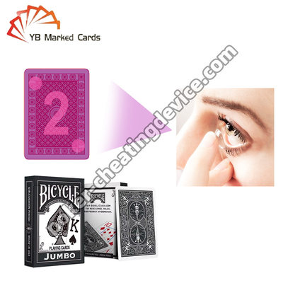 Lentes de contato UV Invisíveis para ver através de cartas marcadas