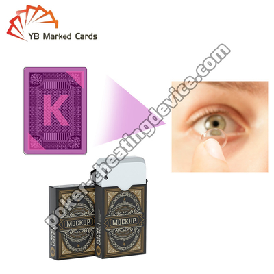 Melhore seu jogo de pôquer com lentes de contato IR para ver através de cartas de jogo