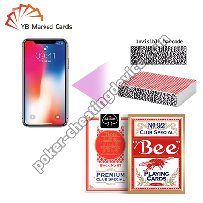 Bee Poker Entretenimento Profissional Código de Barras Cartões de Poker Para iPhone Analisador de Poker