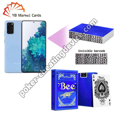 Bee Poker Código de barras para Cartões Edição Larga Cartões Azul Ritmo Ornamentação