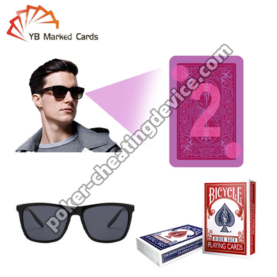 Bicicleta Infravermelho Marcado Cartas de Jogo Classic Vermelho Para Óculos de Sol Infravermelhos