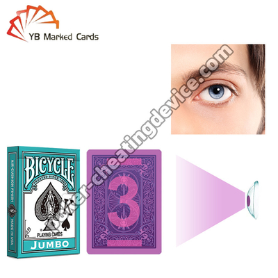 Bicicleta Marcado Deck Cartão de Caracteres Grandes Cyan Para Cartões de Marcação Lentes de Contato