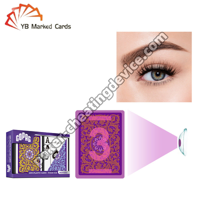 Cartões de Marcação de Tinta Invisível Copag Blue / Yellow Double Deck Set para Lentes de Contato UV
