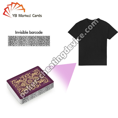 T-Shirt Poker Cards Scanner para Poker Card Analyzer e Barcode Marking Playing Cards