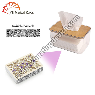 Tissue Box Poker Scanner Dispositivo para Analisador de Poker e Cartões de Código de Barras