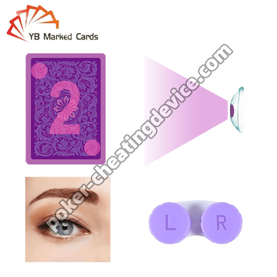 Lentes de contato infravermelhas para cartas de pôquer Marcando o seu segredo para ganhar cada jogo