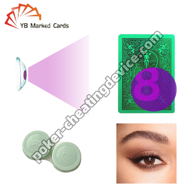 Lentes de contato infravermelhas para ver cartas marcadas Poker Cheat Tool