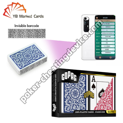 Copag 1546 100% Código de barras de plástico de poker Marcado Decks Blue / Red Deck Set