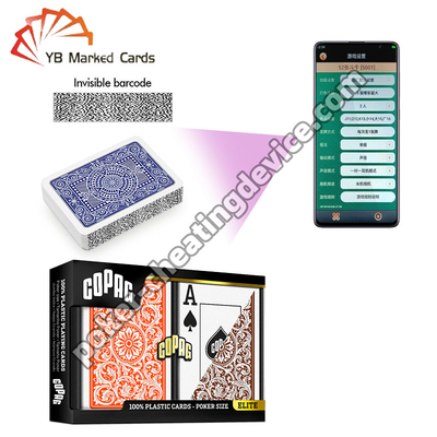 Copag Neoteric 100% de plástico com código de barras Marcado Decks Orange Brown Double Deck Set