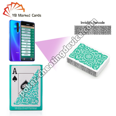 Copag Elite 100% de plástico Casino Código de barras Marcado Decks Verde Single Deck