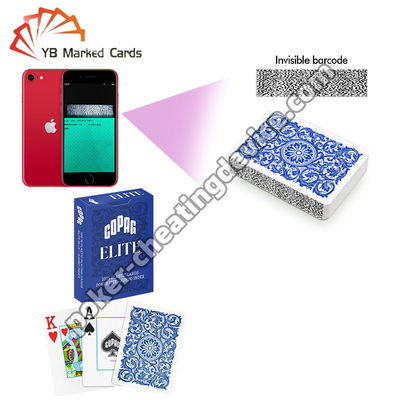 Copag Elite 100% Scanner de plástico Marcado Cartões Azul Single Deck