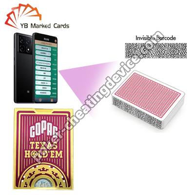Copag Texas Hold'em 100% de plástico jogo marcado cartas vermelho deck único