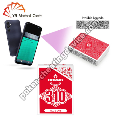 Copag 310 Premium Código de Barras Marcado Cartões de Deck Único Vermelho